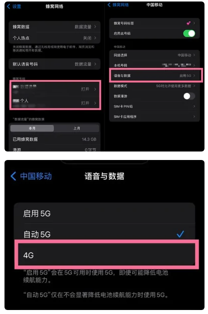 河东苹果手机维修分享iPhone14如何切换4G/5G? iPhone14 5G网络切换方法 